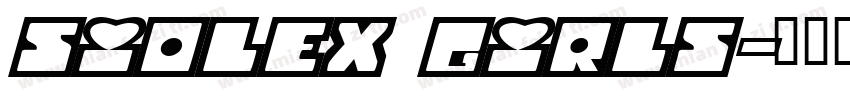 SIOLEX GIRLS字体转换